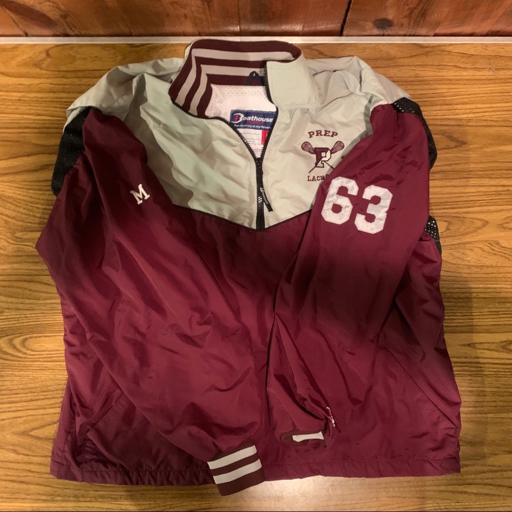 VINTAGE prep school lacrosse windbreaker